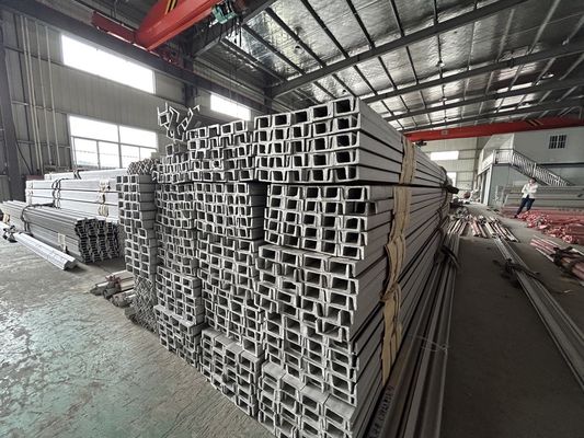 304 U Bending Stainless Steel Channel Bar BA AiSi Not Perforated